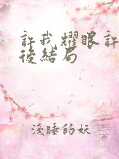 许我耀眼许妍最后结局