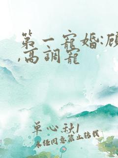 第一宠婚:顾少,高调宠