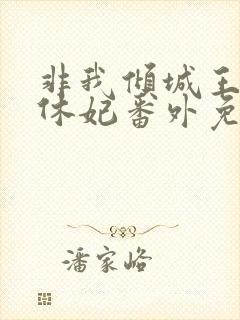 非我倾城王爷要休妃番外免费阅读