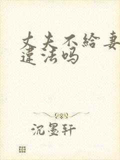 丈夫不给妻子钱违法吗