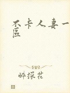 不卡人妻一区二区