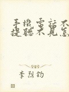 手机电话不开免提听不见怎么回事