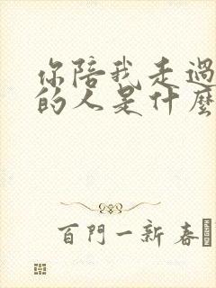 你陪我走过风雨的人是什么歌名