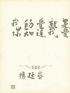 我的爱就是你,你知道我爱你求歌名