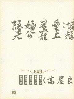 隐婚蜜爱:偏执老公宠上瘾漫画