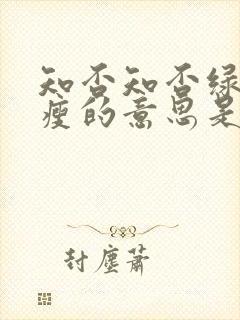 知否知否绿肥红瘦的意思是什么