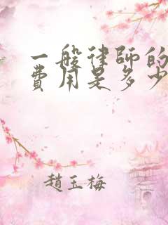 一般律师的代理费用是多少钱