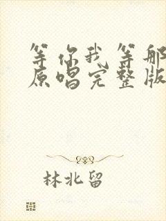 等你我等那么久原唱完整版歌词