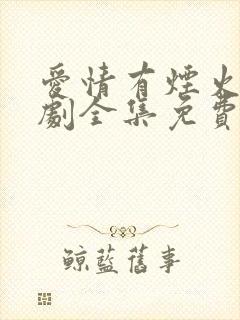 爱情有烟火电视剧全集免费观看