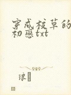 穿成校草的炮灰初恋txt