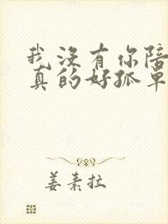 我没有你陪伴我真的好孤单