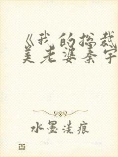 《我的总裁白富美老婆秦宇》原著小说