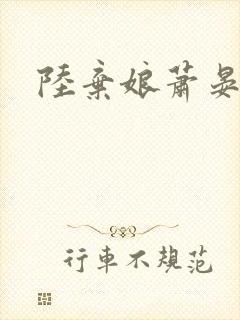 陆弃娘萧晏小说