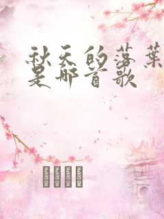 秋天的落叶歌词是哪首歌