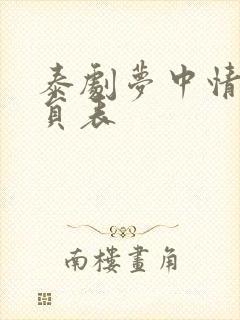 泰剧梦中情人演员表