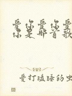 爱你爱你爱你爱你是哪首歌的歌词