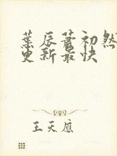 叶辰萧初然最快更新最快