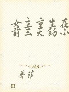 女主重生在末世前三天的小说