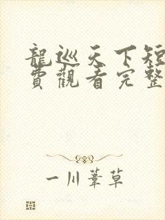 龙巡天下短剧免费观看完整版