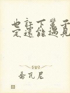 也许下辈子不一定还能遇见你是什么歌