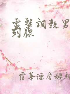 电击调教男同前列腺