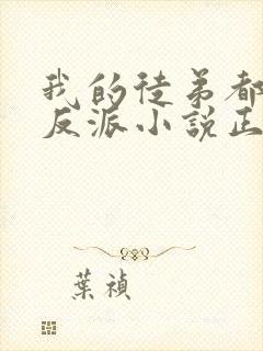 我的徒弟都是大反派小说正版免费