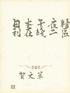 日本午夜精品福利在线二区