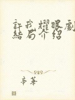 许我耀眼剧情大结局介绍