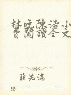 林晚陈浩小说免费阅读全文最新章节