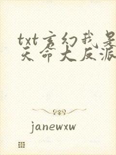 txt玄幻我是天命大反派下载