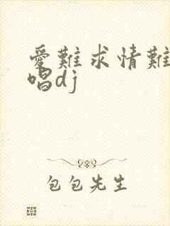 爱难求情难断原唱dj