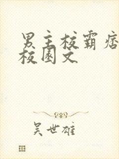 男主校霸痞帅的校园文