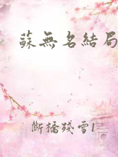 苏无名结局