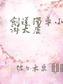 剑道独尊小说剑游太虚