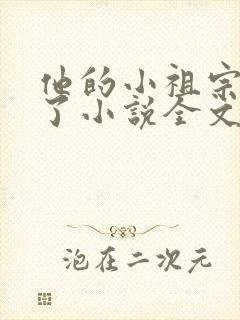 他的小祖宗甜爆了小说全文免费阅读