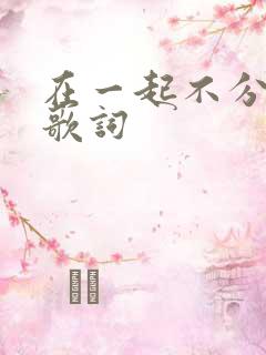 在一起不分离的歌词