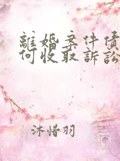 离婚案件债务如何收取诉讼费