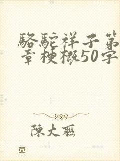 骆驼祥子第15章梗概50字