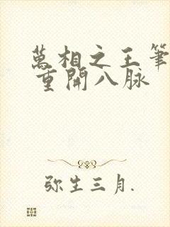 万相之王笔趣阁 重开八脉