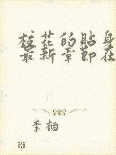 校花的贴身高手最新章节在线