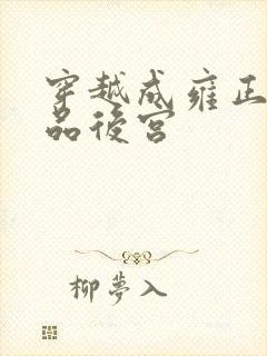 穿越成雍正之极品后宫