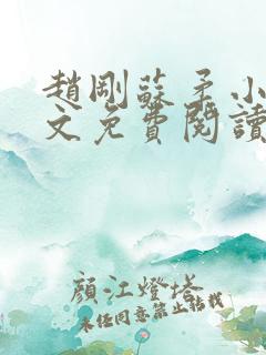 赵刚苏柔小说全文免费阅读