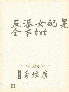 反派女配是吾妻全本txt