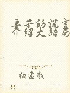 妻子的谎言剧情介绍大结局