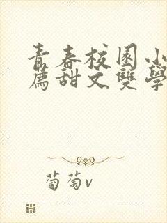 青春校园小说推荐甜文双学霸