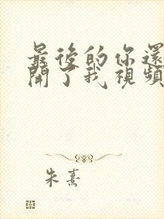 最后的你还是离开了我视频