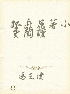 孤舟原著小说免费阅读