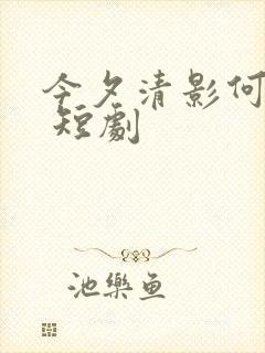 今夕清影何处寻 短剧