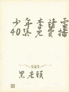 少年李靖电视剧40集免费播放