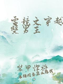 电竞文穿越重生双男主